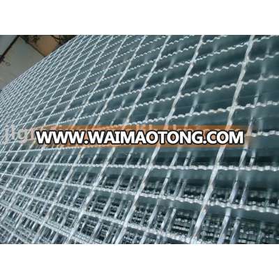 Galvanized serrated grating